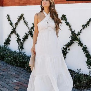 Vici Dolls long maxi dress - cream